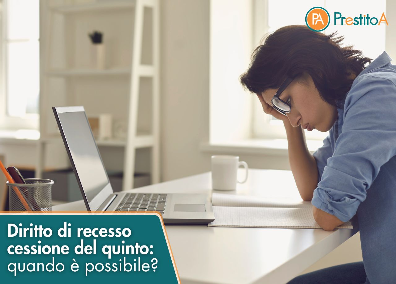 diritto di recesso cessione del quinto